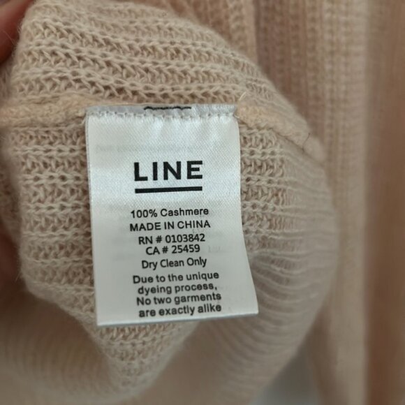 Line cashmere blush pink sweater size L - Picture 7 of 7